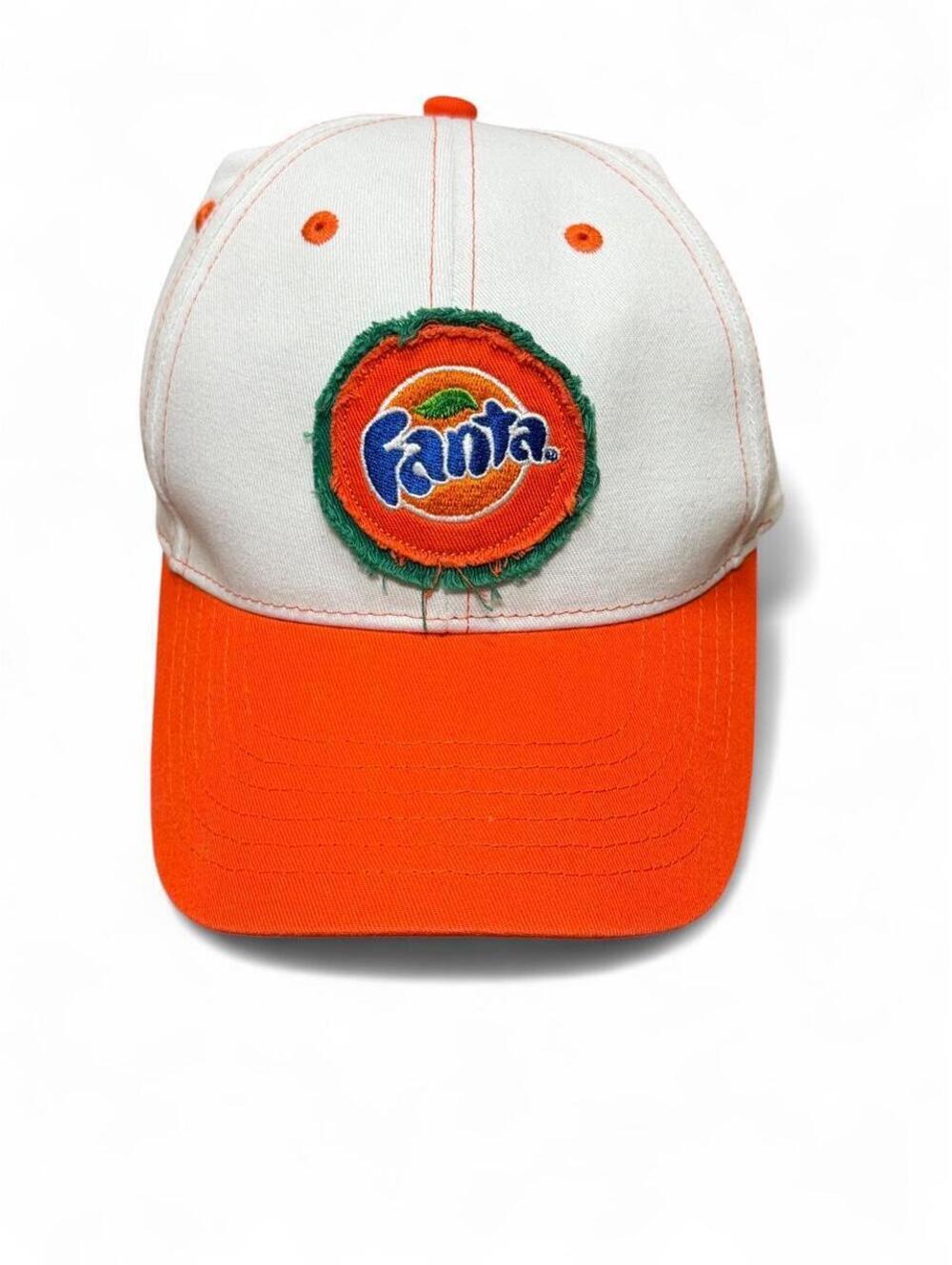 VTG orange and white fanta cap